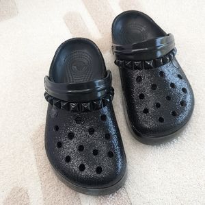 Glitter Crocs w/ studs